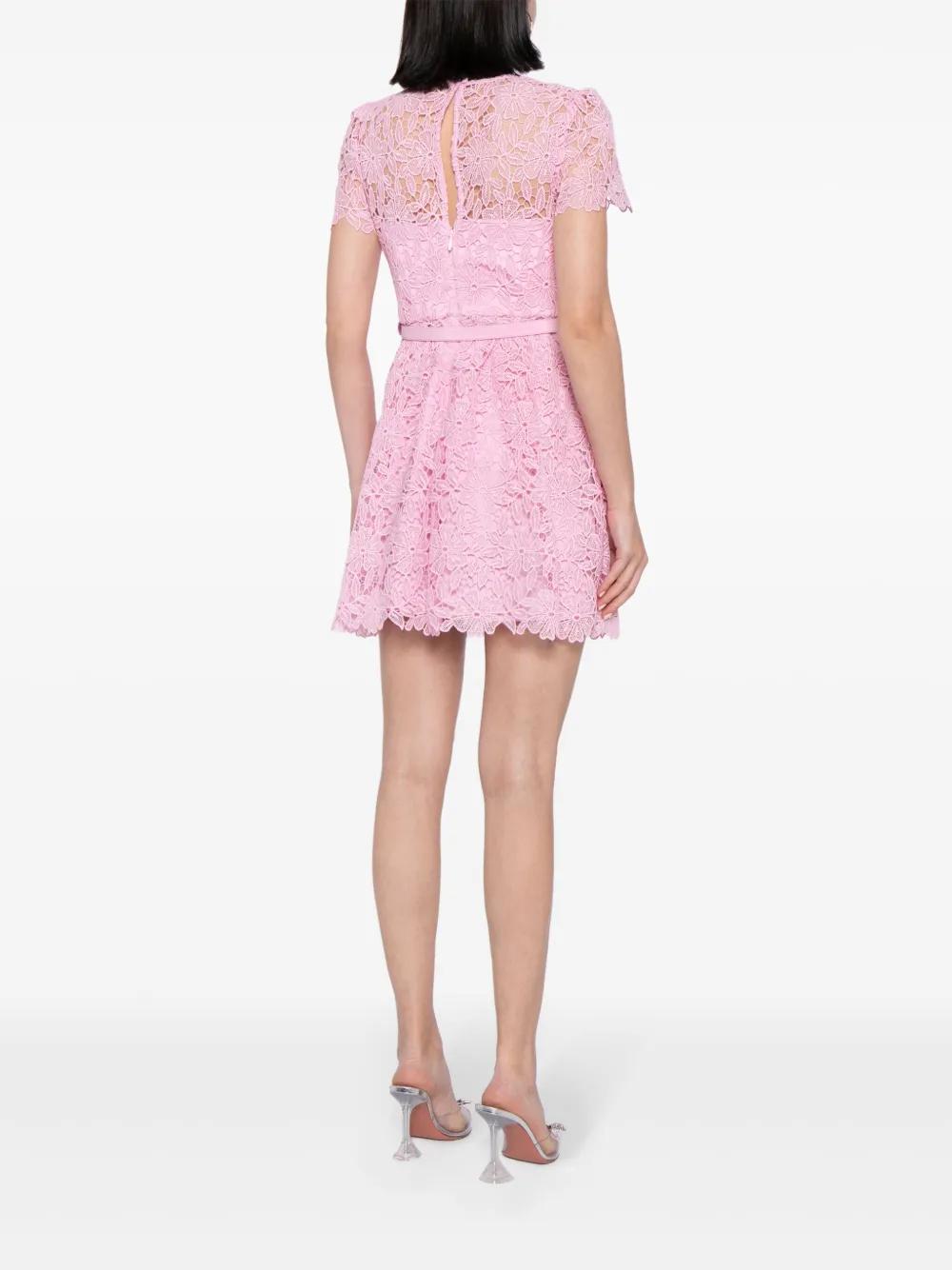 chinese dress ladies Self-Portrait Guipure Lace Mini Dress