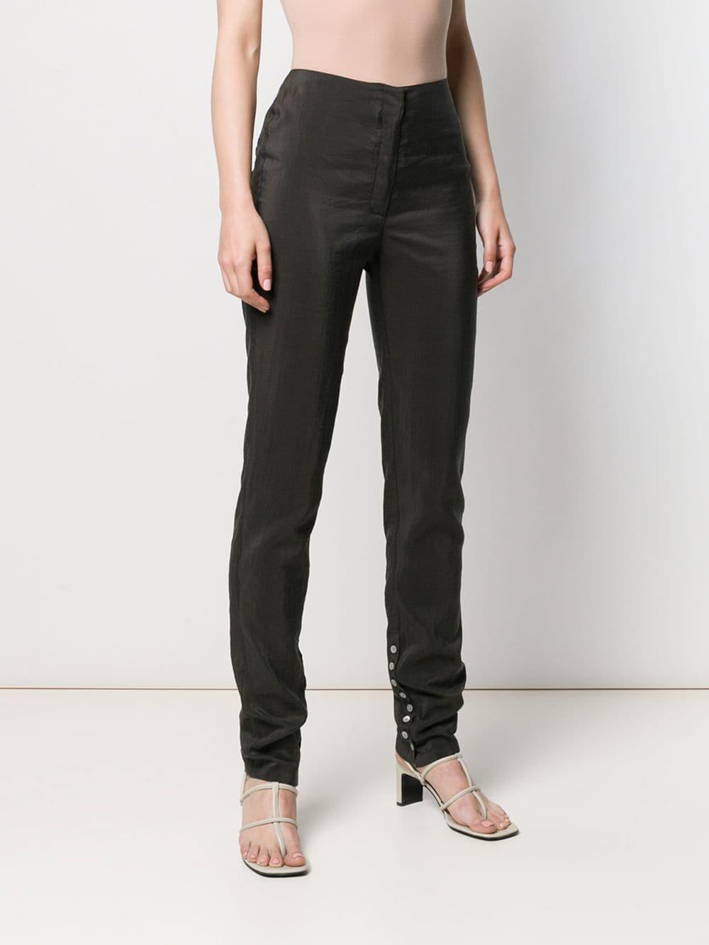 fitted high waisted trousers
