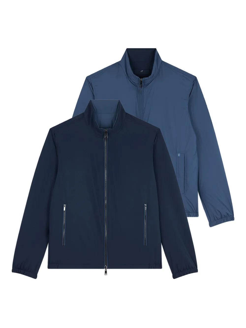 お値下げ！Paul&shark ジャケット Paul & Shark zip-front stand-collar Jacket | Blue | FARFETCH