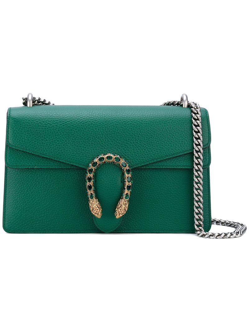 Gucci Leather Dionysus Bag in Green - Lyst