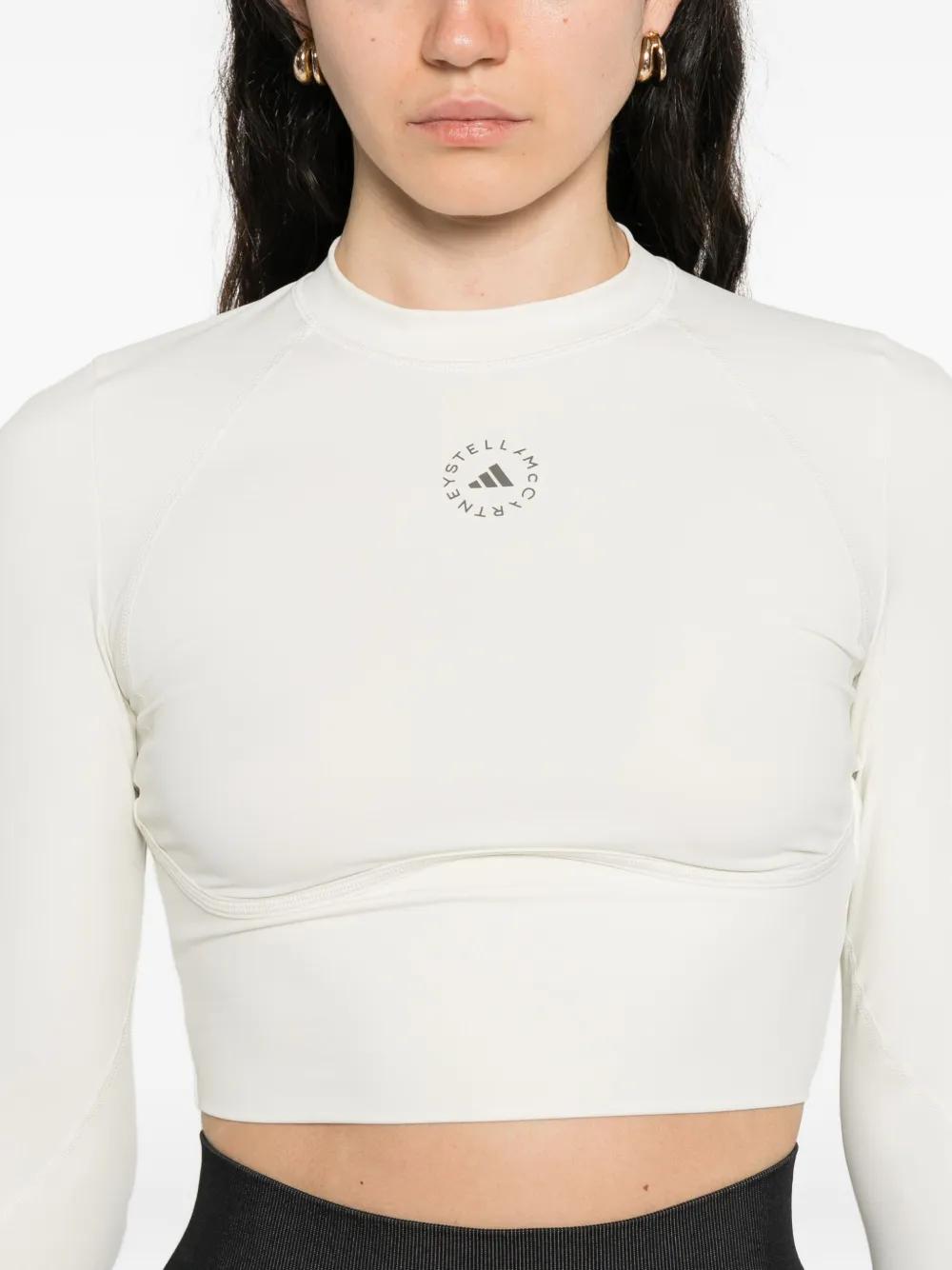 adidas By Stella McCartney Logo-Embellished Long-Sleeve T-Shirt in