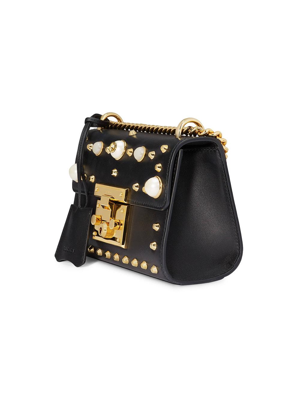 gucci padlock pearl bag