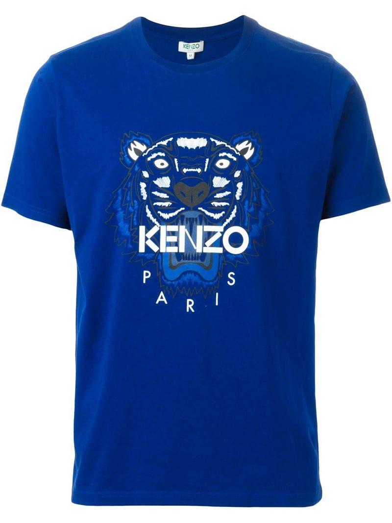 kenzo t shirt mens blue