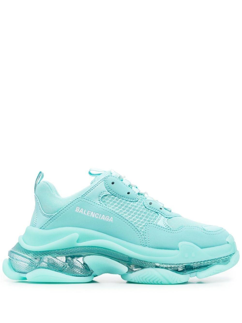 Balenciaga Triple S Clear-sole Sneakers in Green | Lyst UK