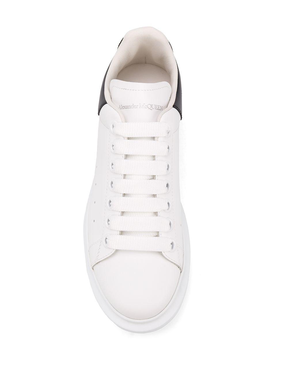 Alexander McQueen Oversized Heart Patch Sneakers in White | Lyst