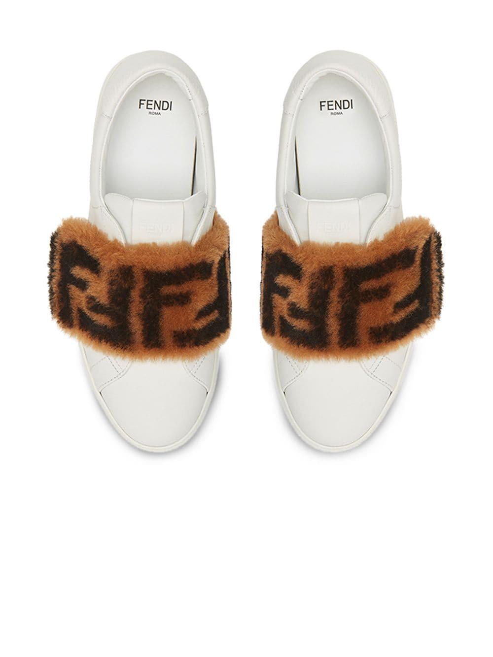Fendi cheap sneakers fur
