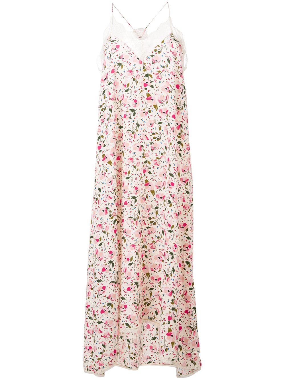 Zadig & Voltaire Silk Fashion Show Risty Maxi Dress in White - Lyst