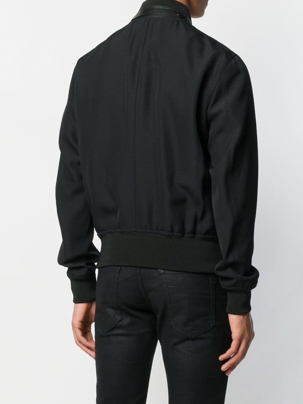 Tom Ford Wool Harrington Jacket in Black for Men | Lyst
