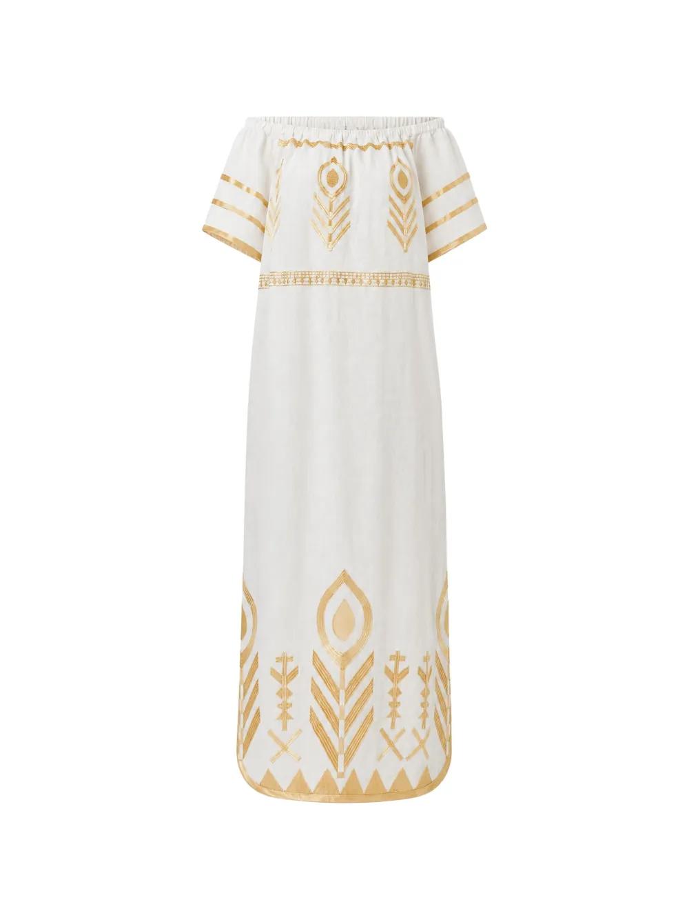 cream fitted dress THE LAVINIA