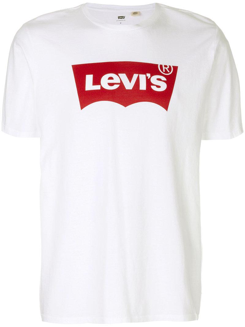 levis logo t shirt white