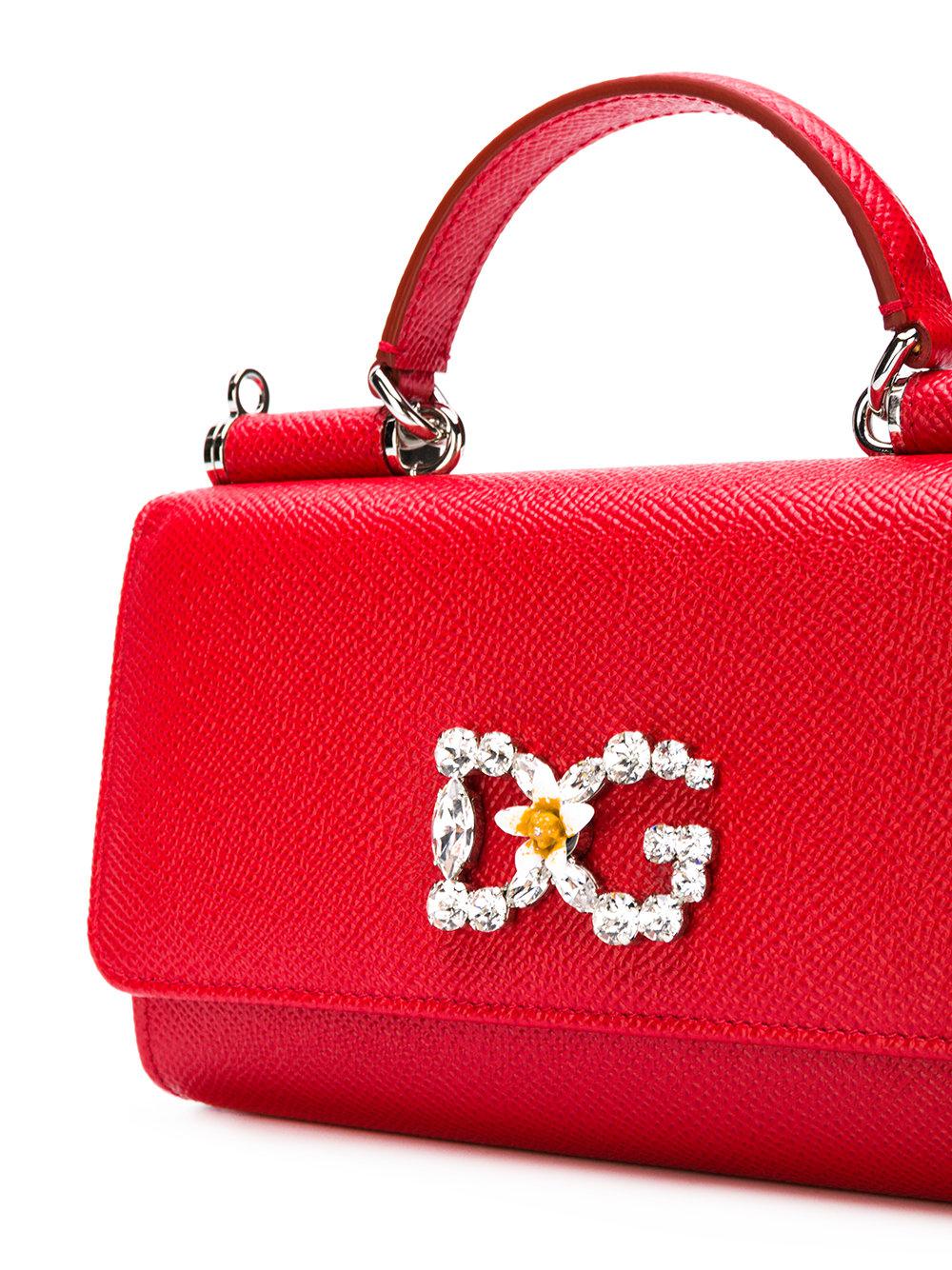red dolce and gabbana purse