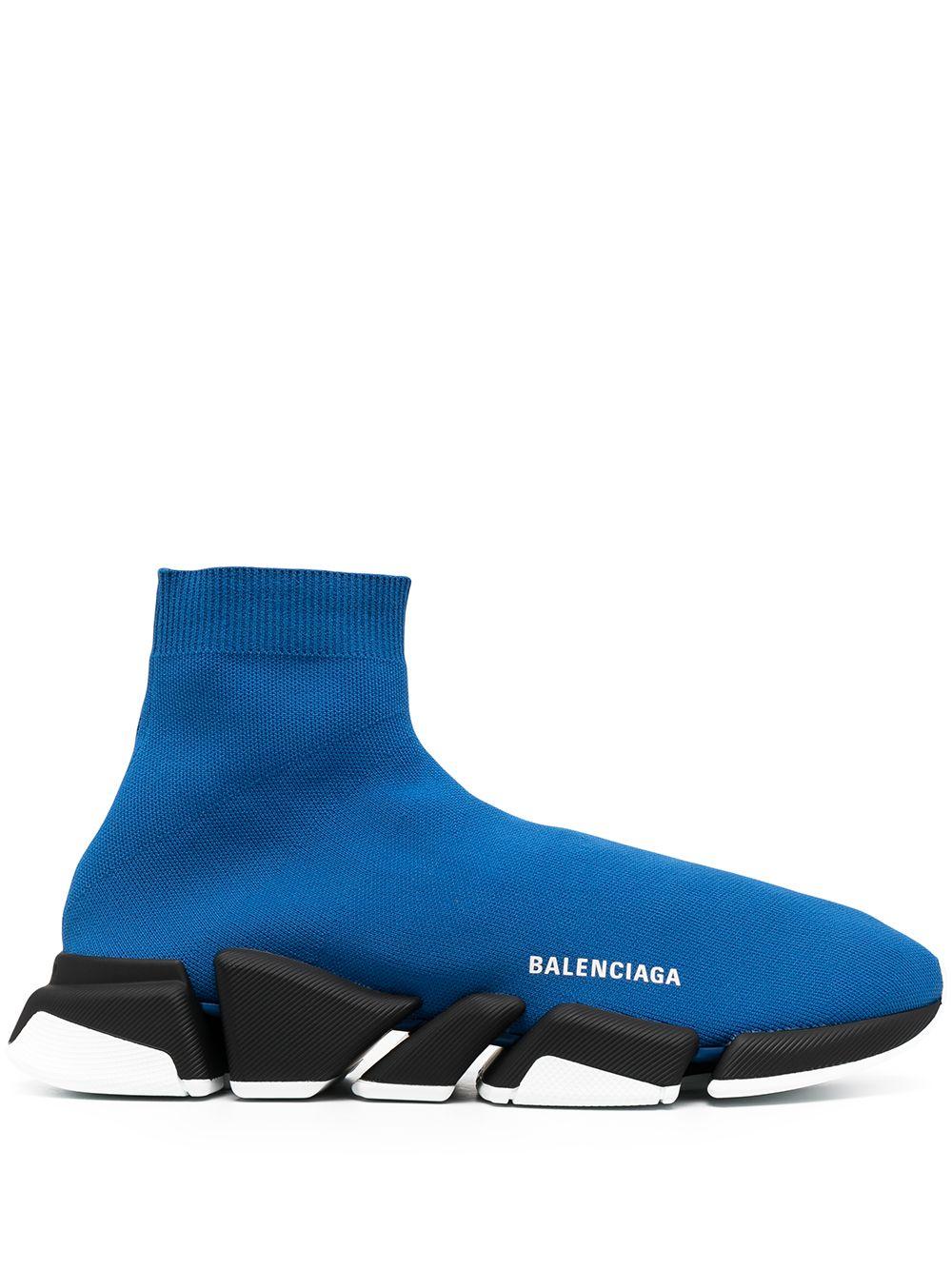 Balenciaga 'Speed 2.0' Sneakers in Blau für Herren - Lyst