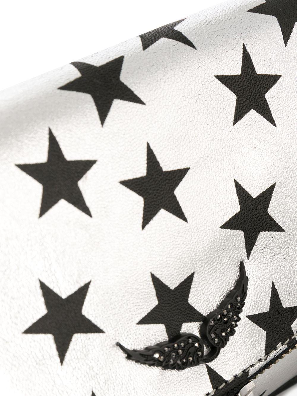 Zadig & Voltaire Rock Nano Circus Star Print Clutch Bag in 
