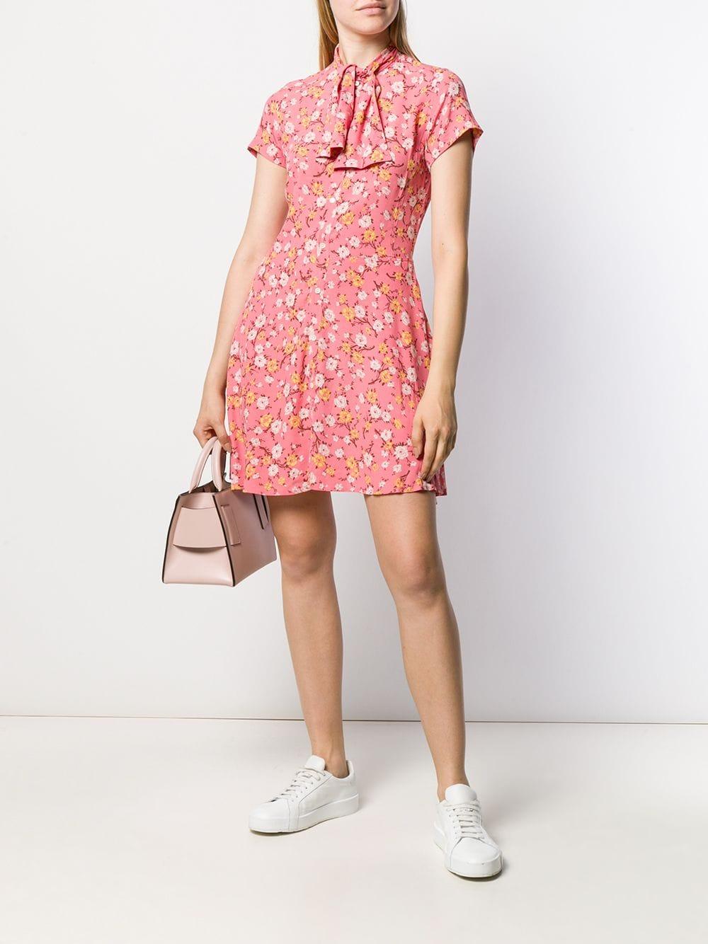 Ralph lauren pink floral dress sales