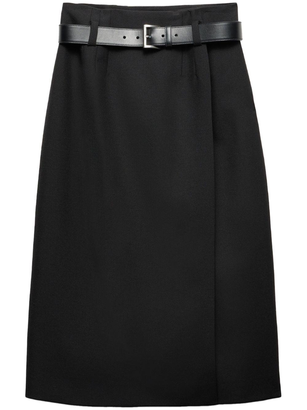 PRADA 黒 スカート 38S PRADA 黒 スカート 38S