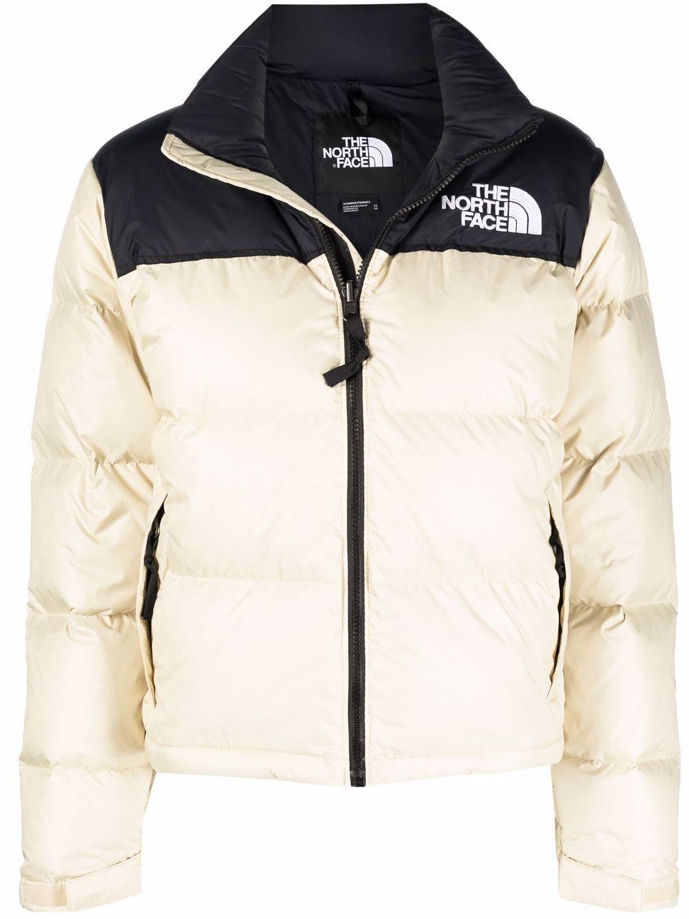 The North Face Embroidered-logo Puffer Jacket - Lyst