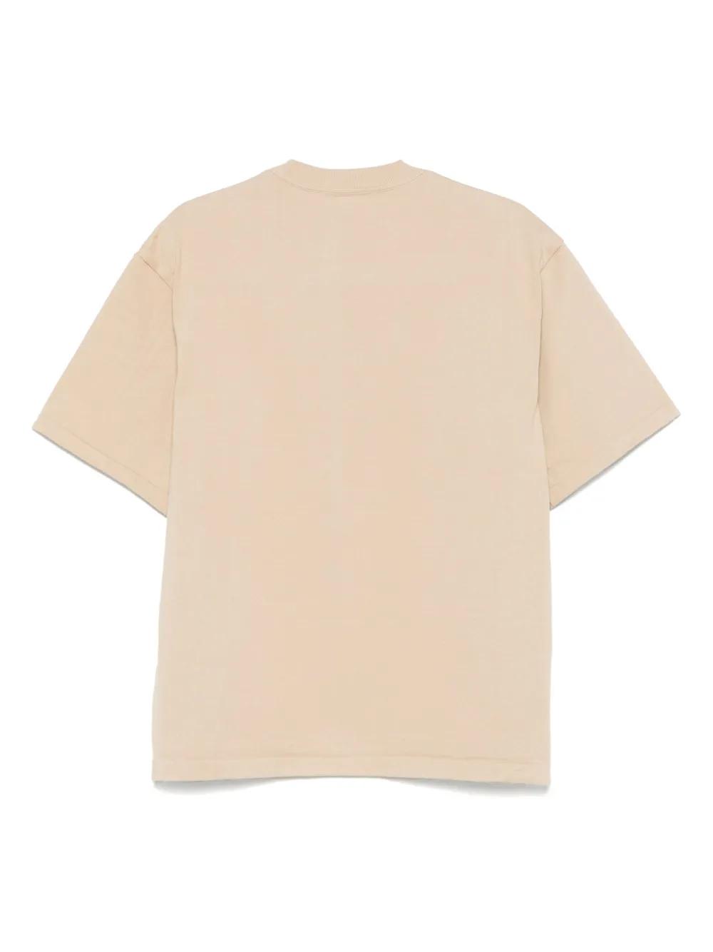AURALEE｜SHORT-SLEEVED ROUND NECK T-SHIRTS (SEAMLESS CRE Namu Shop - Auralee Seamless Crewneck Tee - Top Brown
