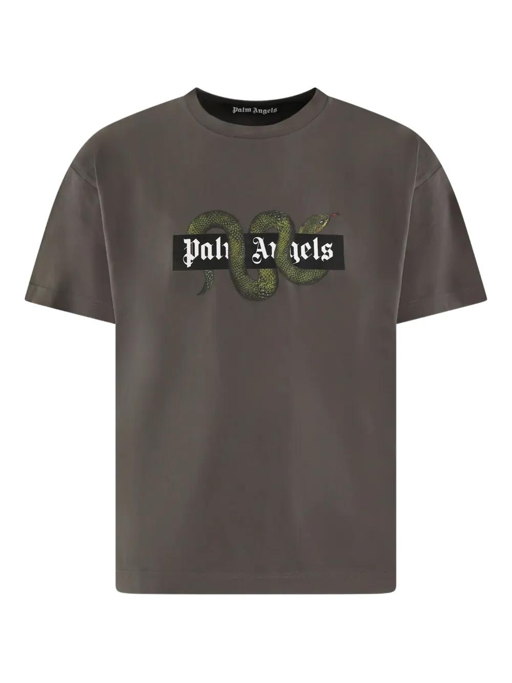Tシャツ Palm Angels sale Palm Angels Neck Logo T-Shirt | Saks Fifth Avenue