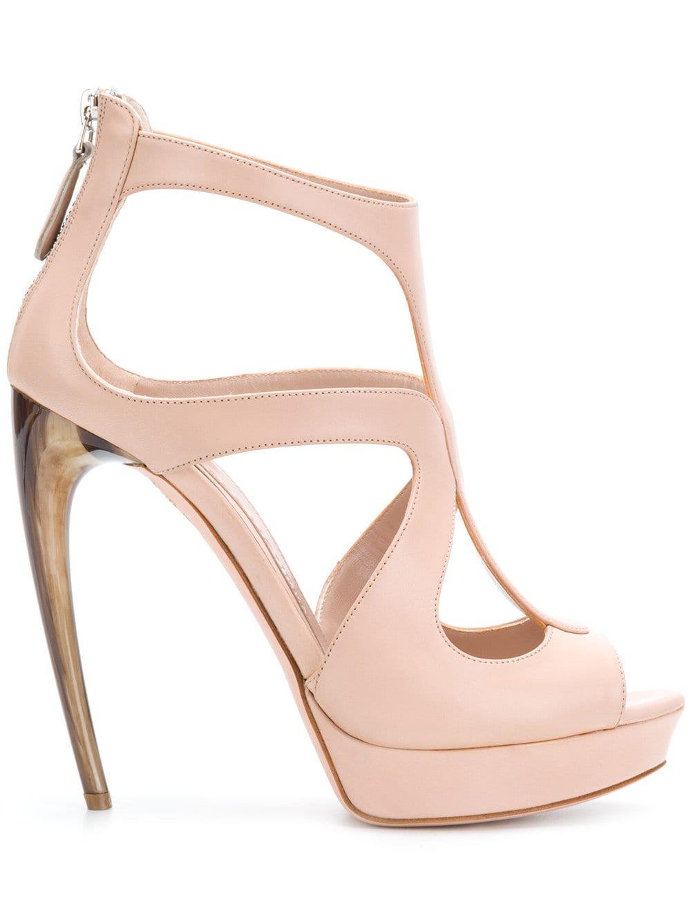 alexander mcqueen pink heels