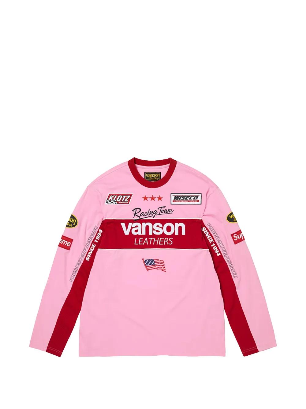 Supreme X Vanson Leathers Long-Sleeved T-Shirt in Pink for Men