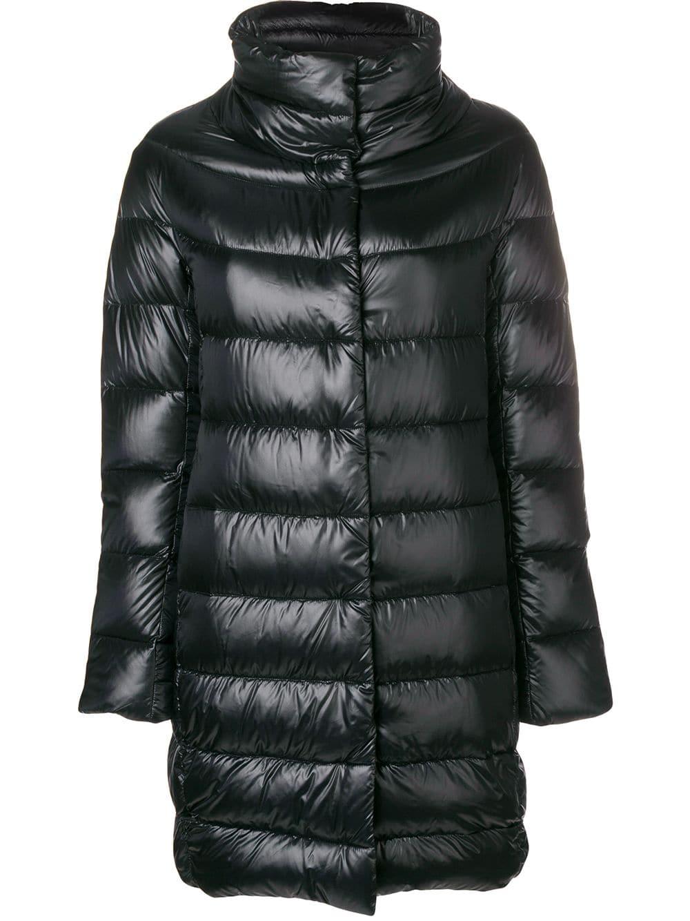 Herno Cotton Dora Puffer Jacket in Black - Lyst