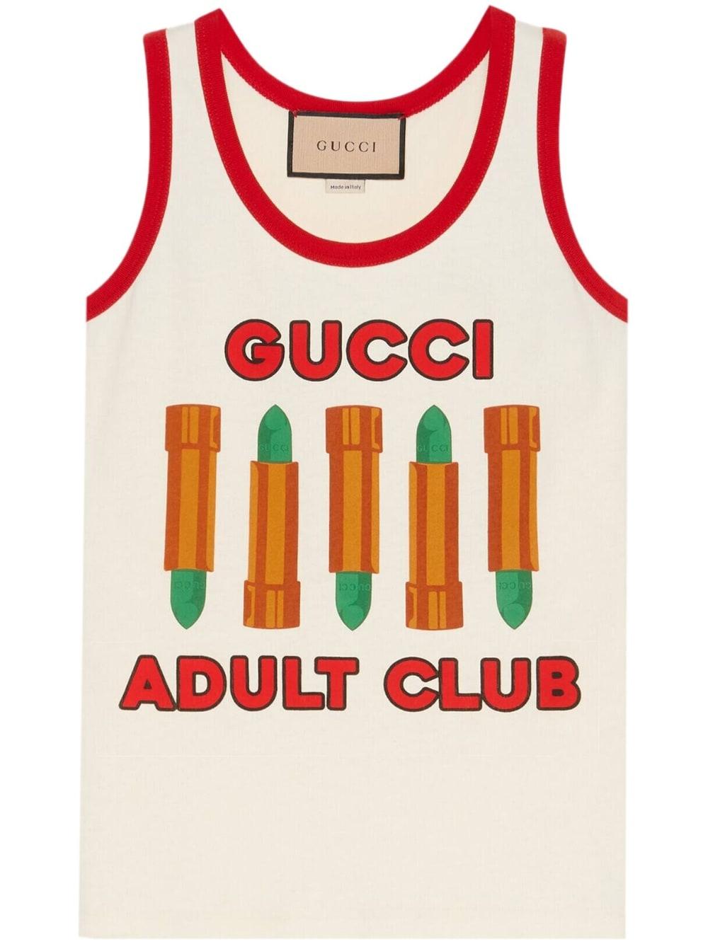 Canotta Adult Club di Gucci in Rosso | Lyst