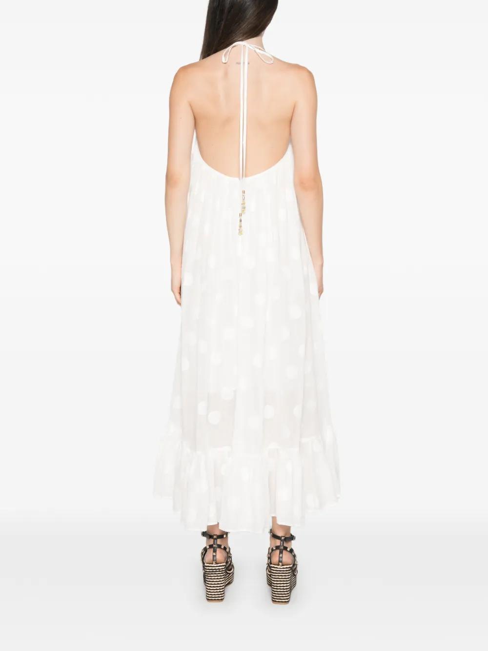 【期間限定セール】Zimmermann ポルカドット プリーツ マキシドレス Zimmermann Solstice ポルカドット ドレス ホワイト | Lyst