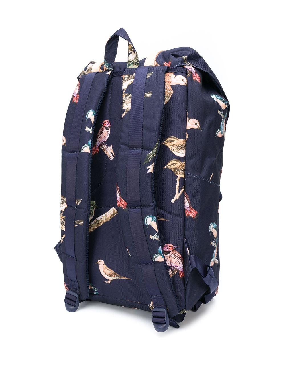 Herschel Supply Co. Bird Print Backpack With Double Buckle Fastening in  Blue | Lyst