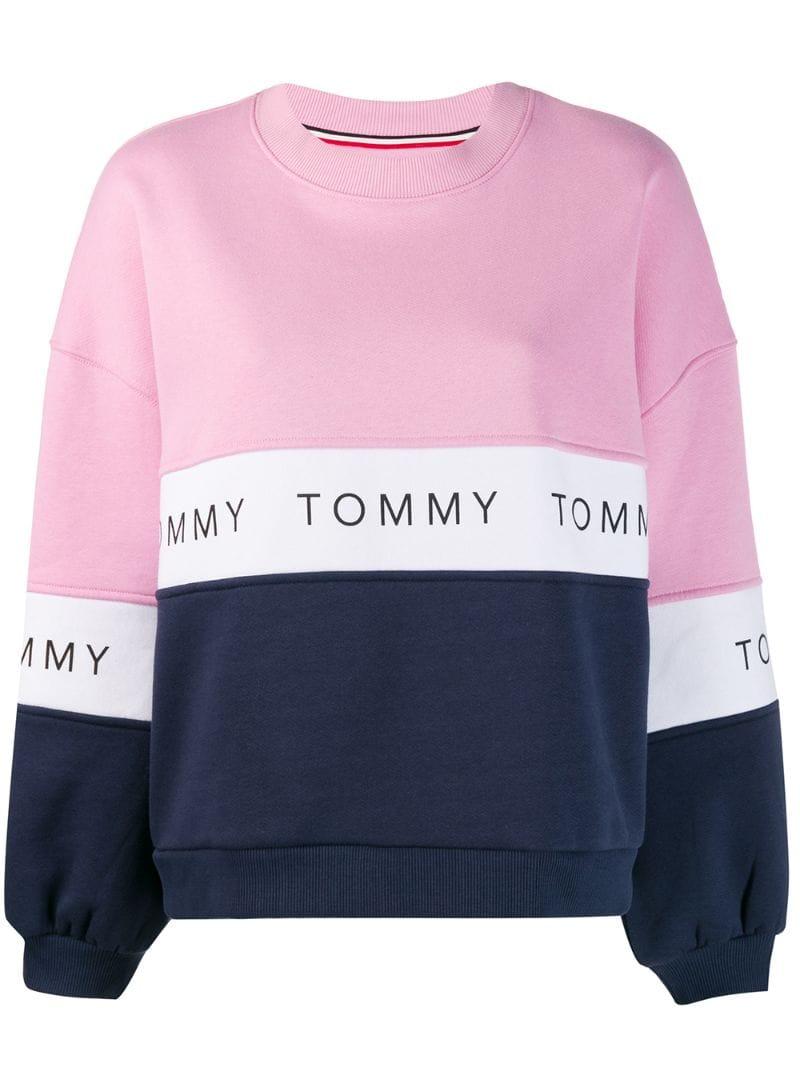 tommy hilfiger colour block sweatshirt