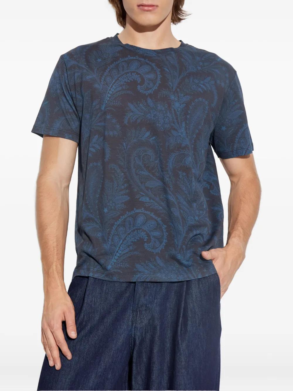 Tシャツ・カットソー Etro Paisley Print Cotton T-Shirt ETRO paisley-print Cotton T-shirt | White | FARFETCH JO