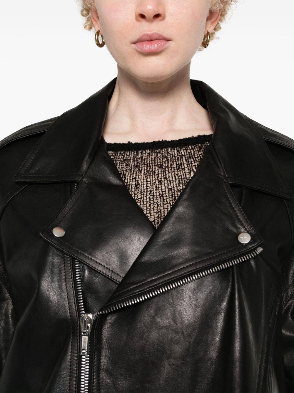 Rick Owens レディース ブラック Jumbo Luke Stooges ライダース Rick Owens レディース ブラック Jumbo Luke Stooges ライダース