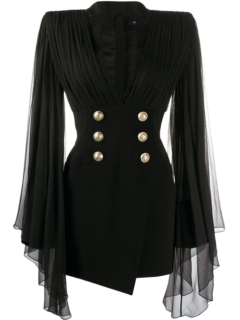 balmain blazer kleid