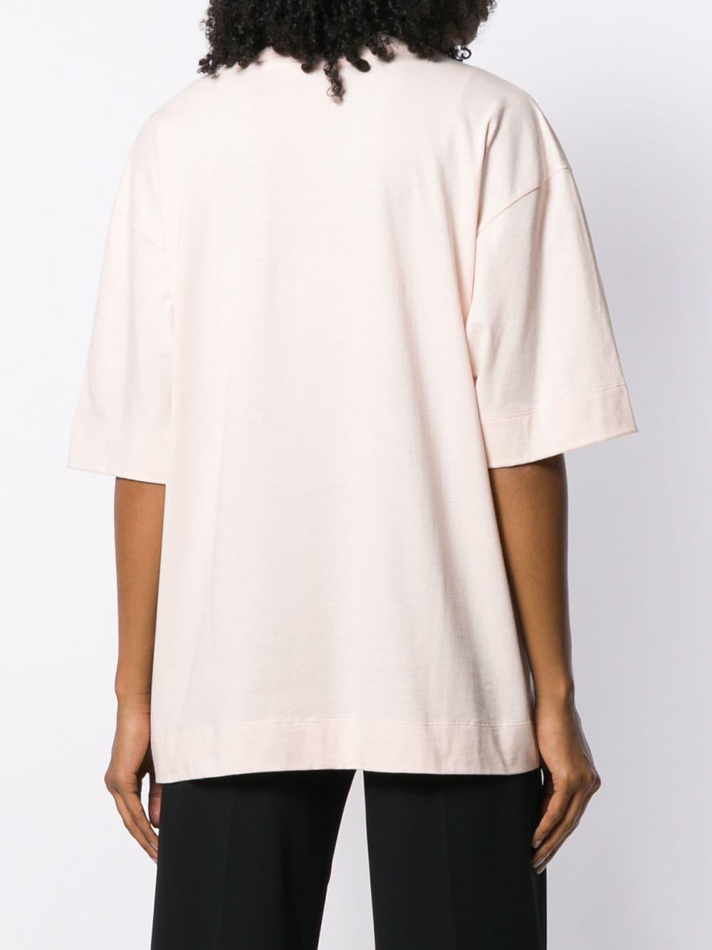 Marni Cotton Oversized Logo T-shirt in Pink - Lyst