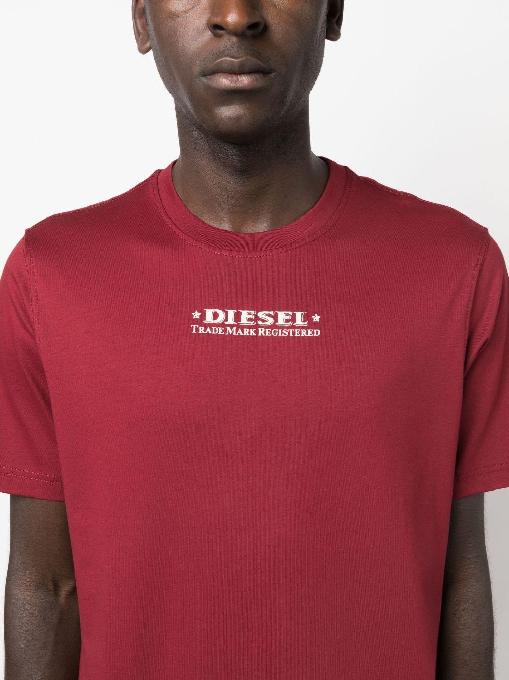 DIESEL Graphic-print Cotton T-shirt in Red for Men | Lyst