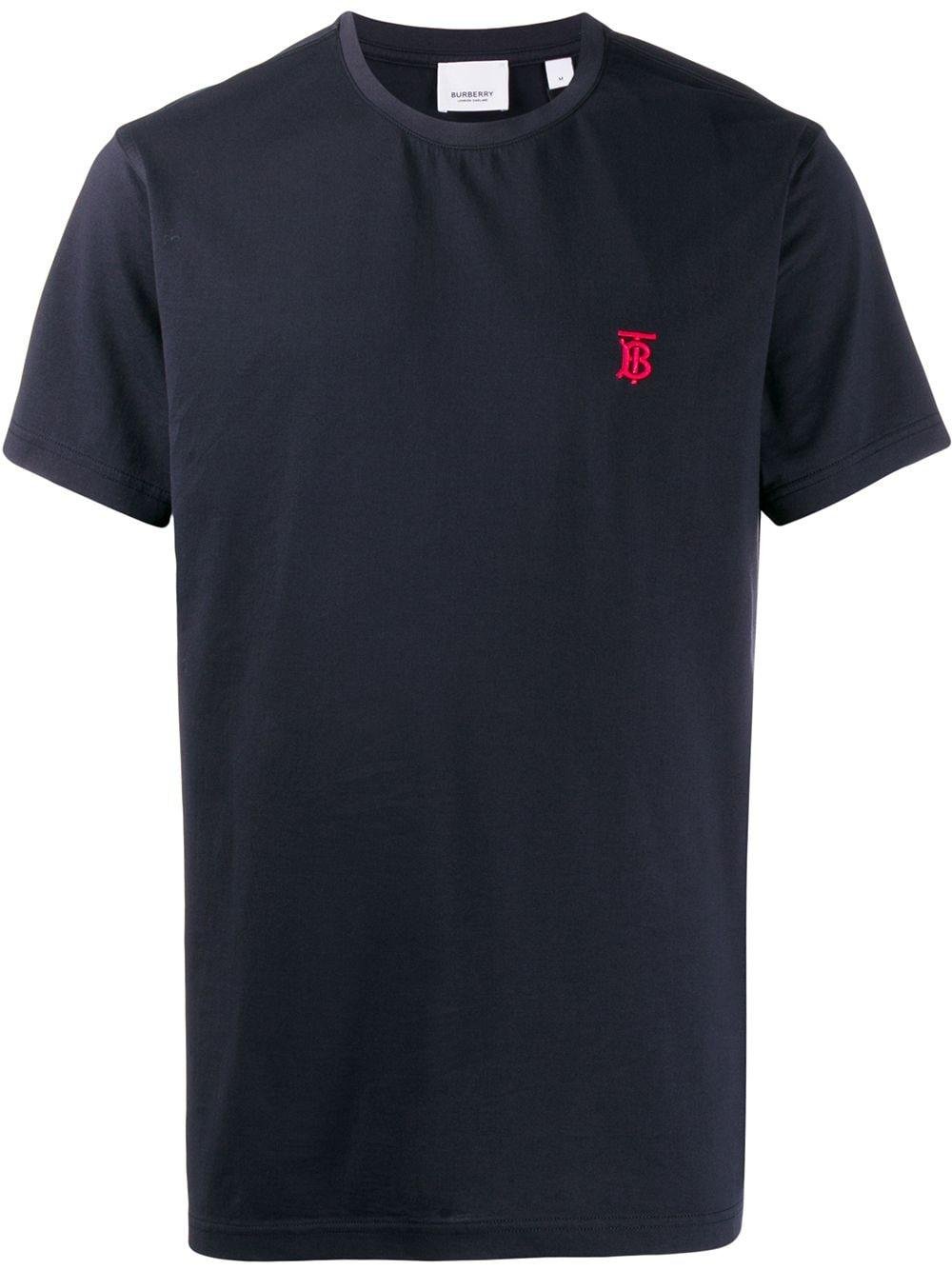 Burberry Old Logo T-shirt in Blue for Men | Lyst