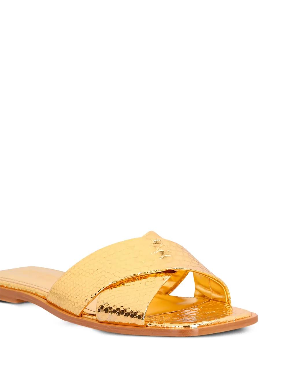 サンダル・ミュール Paris Texas Uma Flat Sandal Paris Texas Beige & Brown Uma Flat Sandal - Fabric of Society