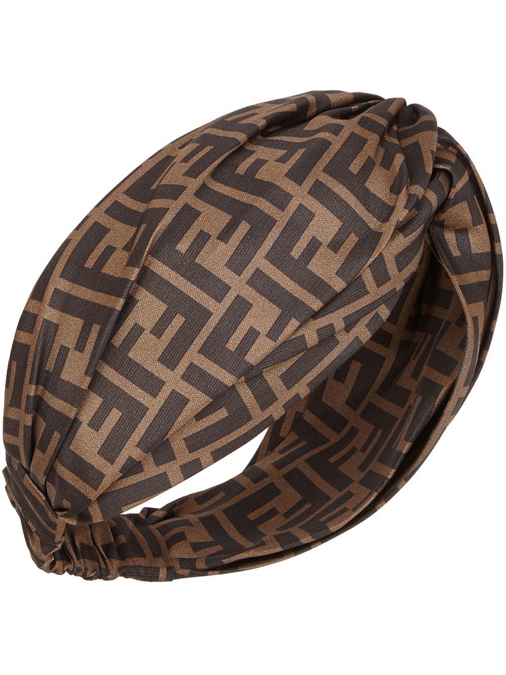 Fendi Ff-motif Hairband in Brown | Lyst