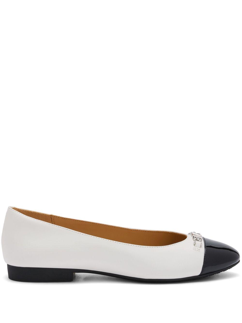Michael Kors レディース ホワイト Rebecca Ballet Flats フラットシューズ