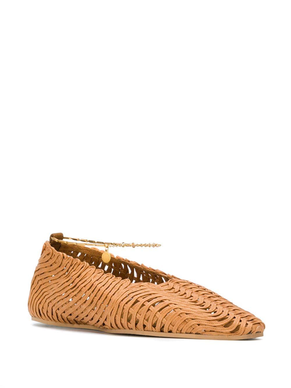 stella mccartney woven ballet flats
