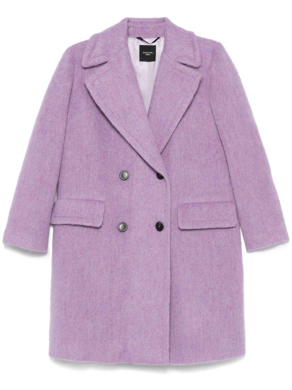 MAX MARA weekend 紫 チェスターコート パープル　レディース　S パープル（紫）系 コート(レディース) - 海外通販のBUYMA