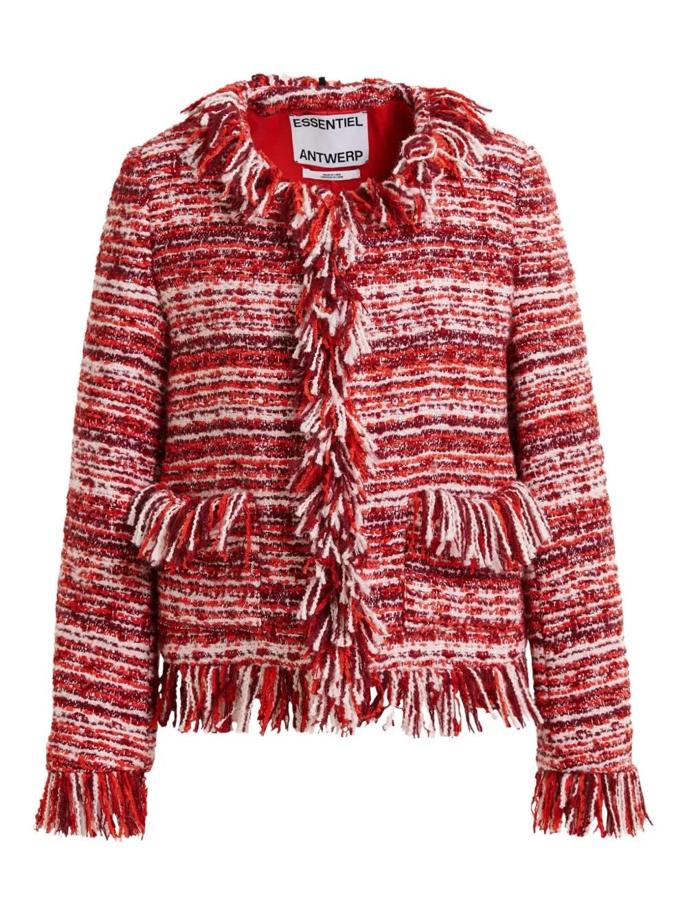 birthdaybash ／ TWEED FRINGE JACKET Fringe Tweed Jackets for Women - Up to 50% off | Lyst Canada