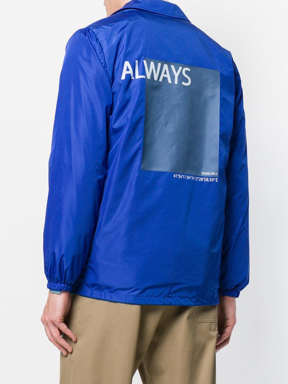 Valentino Synthetic Always Graphic Coach Jacket in Blue for Men | Lyst