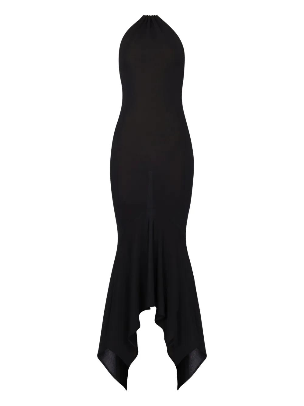 slim fit dress slacks Alexandre Vauthier F/W 2020 Sparkling Black Velvet Turtle Neck Evening –  THE WAY WE WORE main image 1