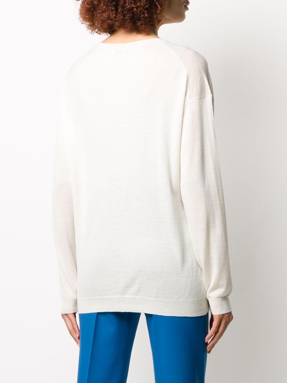 mens white v neck jumper