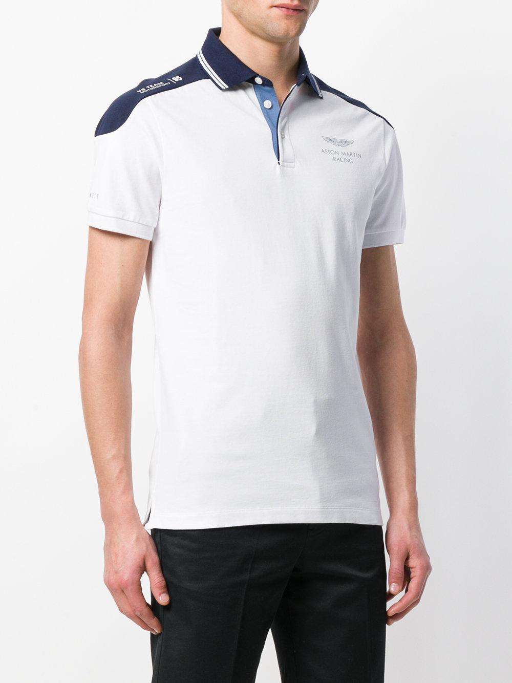 Polo Aston Martin Racing Hackett de Algodón de color Blanco para hombre |  Lyst