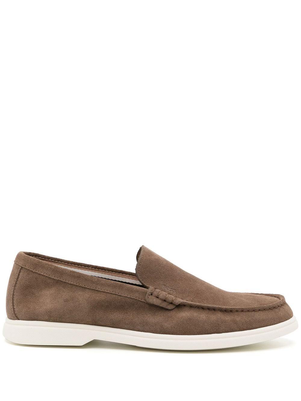 boss suede loafers