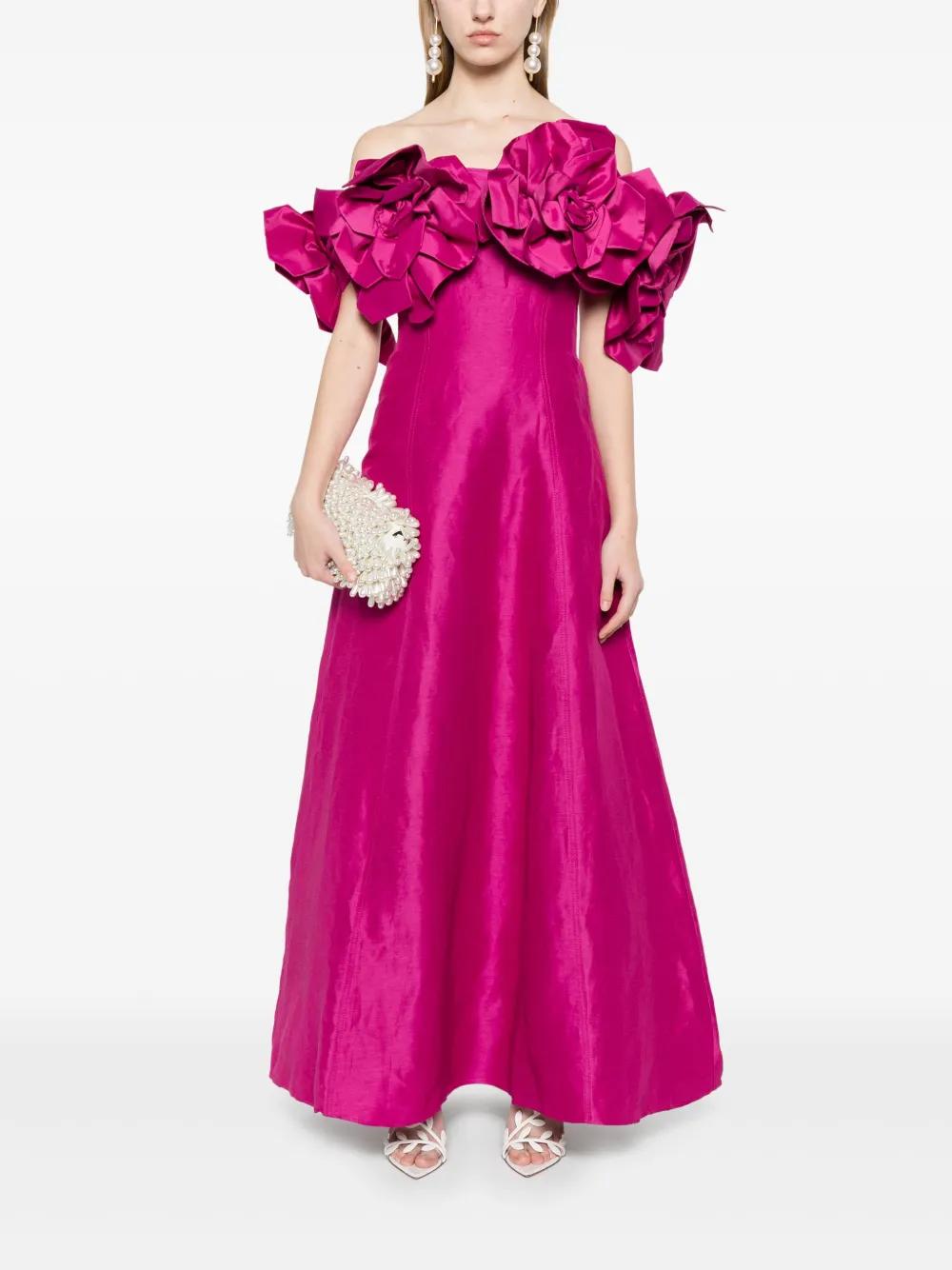 strapless open back dress Aje Pandorea Layered Maxi Dress in Lilac  That Dress Hire