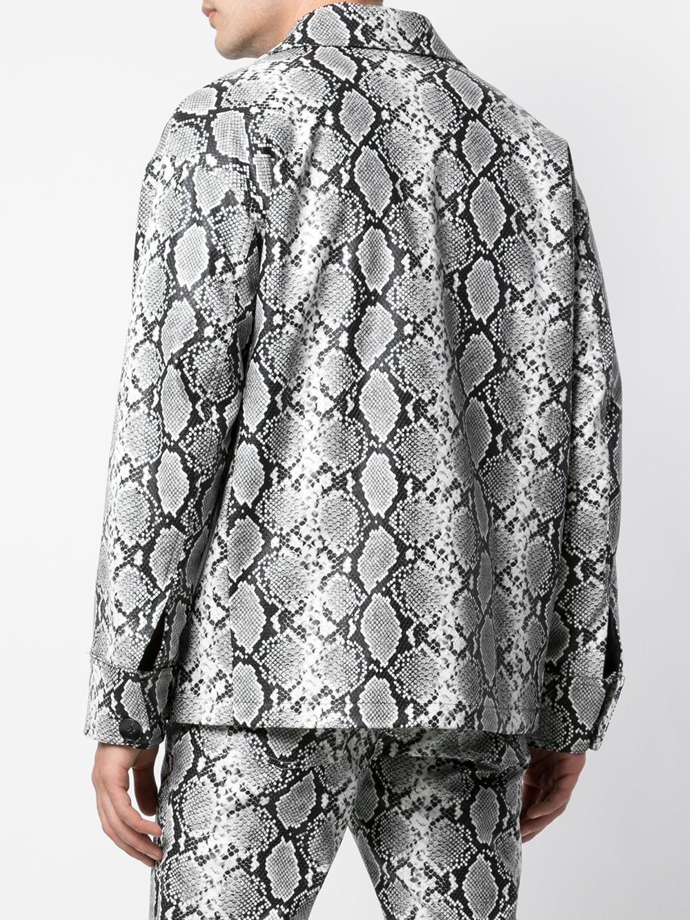 grey snakeskin jacket