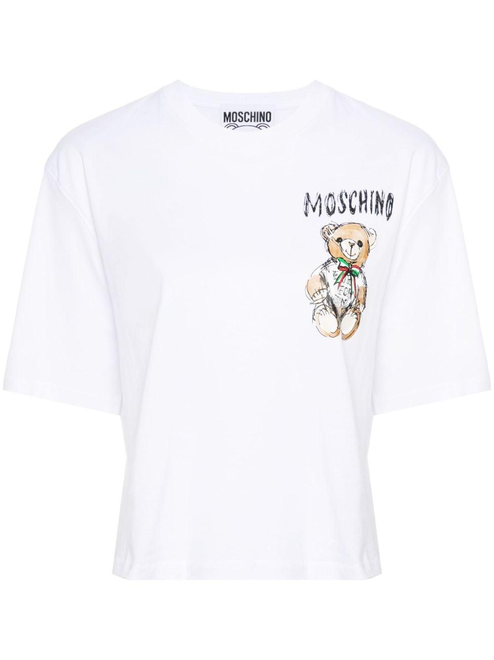 Moschino Teddy Bear-print T-shirt in White