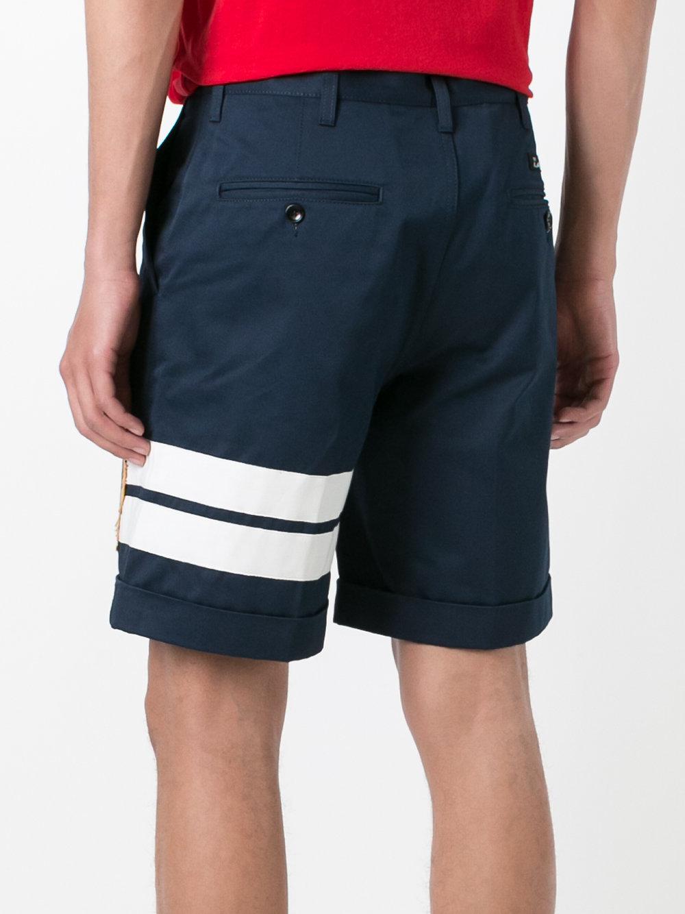 Gucci Cotton Bengal Tiger Bermuda Shorts in Blue for Men | Lyst